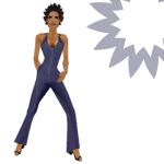 Halter Denim Jumpsuit