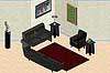 Expensive Black Loveseat