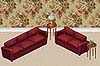 Subtle Cranberry Sofas