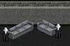 Grey Pinstripe Sofa